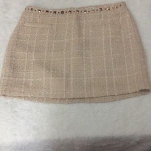 Cream tweed skirt